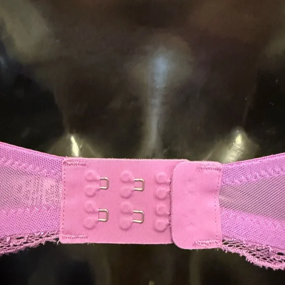 La Senza Vintage Push-Up‎ Bra Purple Lace 32DD Y2K Lingerie Padded Underwire - Picture 5 of 8
